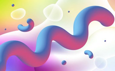 Işık çok renkli vektör desen çizgilerle, oval.