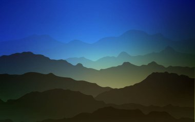 Açık mavi, yeşil vektör arka plan soyut daireler ile.