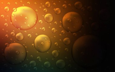 Küreli koyu turuncu vektör deseni.