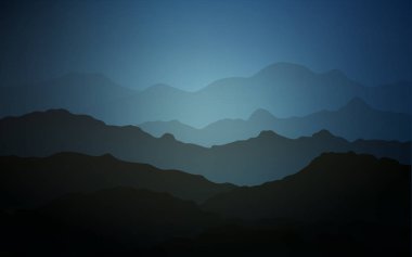 Lav şekilli koyu mavi vektör arkaplanı.