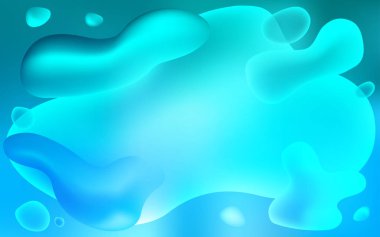 Kabarcık şekilli hafif BLUE vektör şablonu.