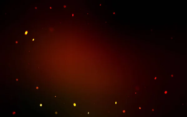 Mise en page vectorielle rouge foncé avec des flocons de neige lumineux . — Image vectorielle