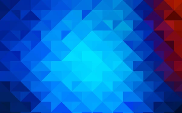 Azul claro, Red vector polygon modelo abstrato . —  Vetores de Stock