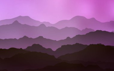 Eğri daireli Açık Pembe vektör deseni.