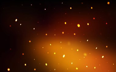 Koyu turuncu vektör doku renkli kar taneleri ile.