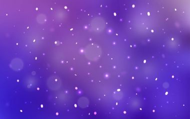 Açık Mor, xmas kar taneleriyle pembe vektör arkaplanı.