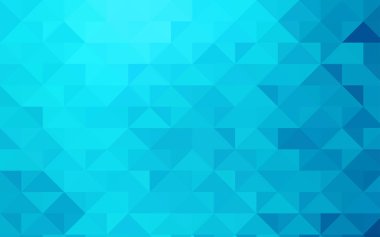 Hafif mavi vektör çokgen soyut şablonu.