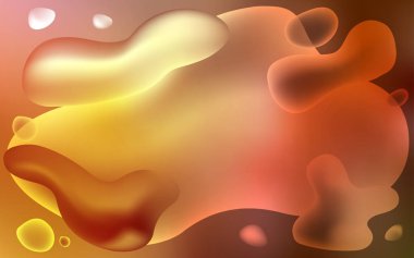 Sıvı şekilli hafif Turuncu vektör arkaplanı.