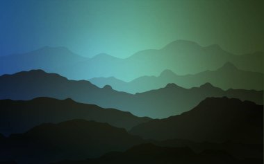 Açık Mavi, sıvı şekilli yeşil vektör arkaplanı.