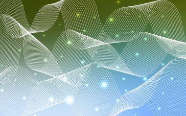 Açık mavi, yeşil vektör doku doğum günü konfeti ile.