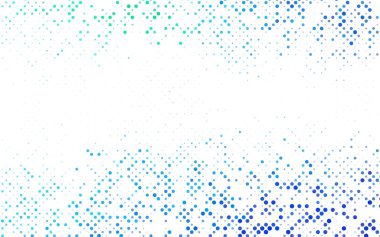 Koyu mavi vektör desen renkli küreler ile. 