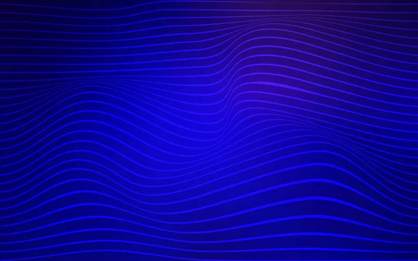 Modèle vectoriel bleu foncé avec des lignes brillantes . — Image vectorielle