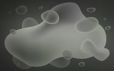 Soyut daireler ile ışık gri vektör arka plan.