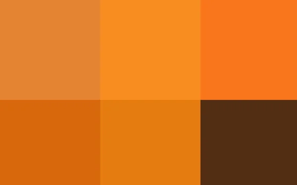 Tmavě oranžové vektor textura s kolekce barev. — Stockový vektor