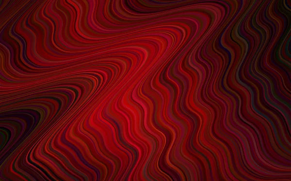 Modello vettoriale rosso scuro con linee, ovali. — Vettoriale Stock