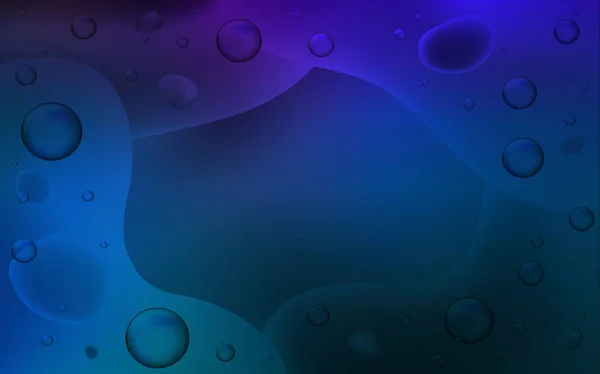 Modèle vectoriel bleu foncé avec des formes liquides. — Image vectorielle