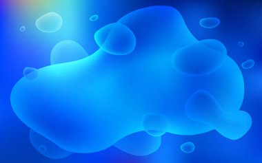 Kabarcık şekilli hafif BLUE vektör şablonu.