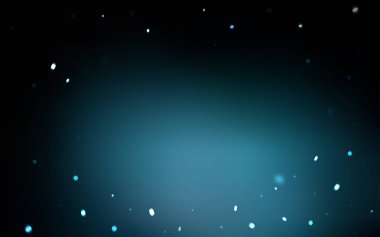 Koyu mavi vektör şablon buz kar taneleri ile.