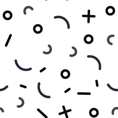 Basit öðeler ile ışık gri vektör sorunsuz düzeni.