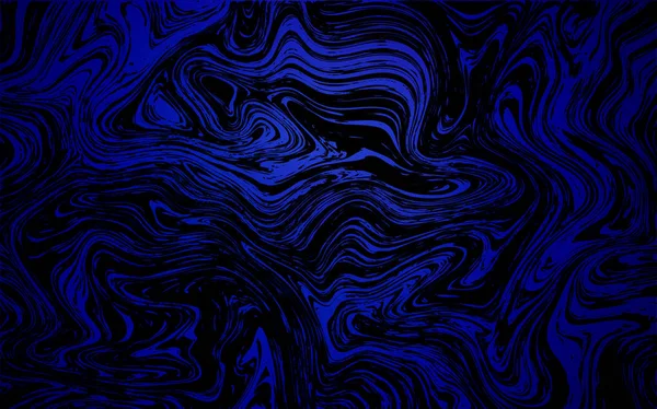 Mörk blå vektor bakgrund med flytande former. — Stock vektor