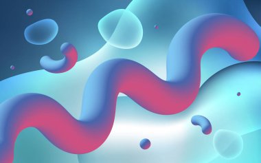 Çizgileri, ovalı hafif BLUE vektör şablonu.