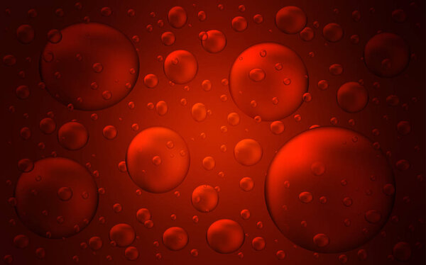 Dark Red vector cover with spots.