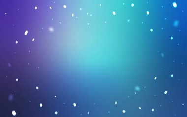 Hafif pembe, güzel kar taneleri ile mavi vektör kapak.