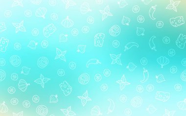 Organik yemek ile ışık yeşil vektör şablonu.