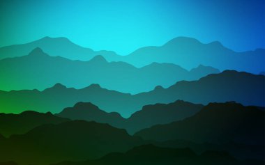 Açık mavi, vektör desen bükülmüş çizgili yeşil.