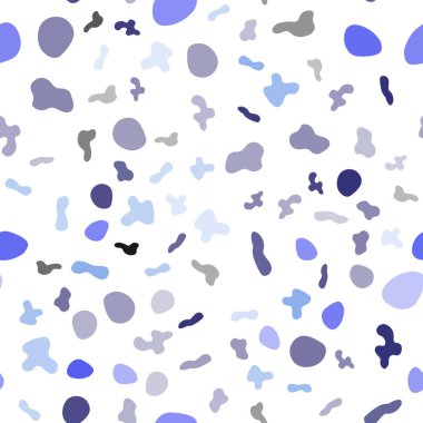 Çizgili, oval ışık mavi vektör seamless modeli.