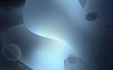 Kabarcık şekilli koyu mavi vektör şablonu.