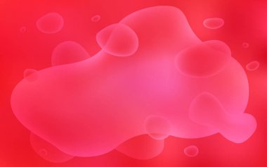 Bükülmüş çizgilerle Açık Kırmızı vektör arkaplanı.