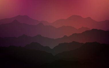 Lav şekilli koyu yeşil, kırmızı vektör arkaplan.