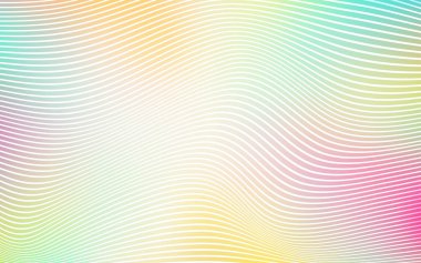 Işık çok renkli vektör şablonu ile bükülmüş şerit.