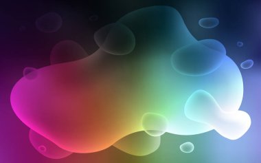 Bükülmüş çizgileri olan çok renkli vektör arkaplanı.