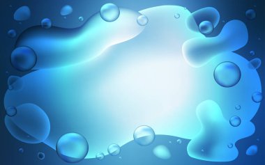 Bükülmüş çizgileri olan hafif BLUE vektör şablonu.