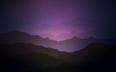 Koyu pembe, mavi arka plan lamba şekilleri ile vektör.