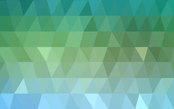 Light Blue, Green vector Polygon Abstract Background. Polygonal Geometric Triangle. — Stock Vector