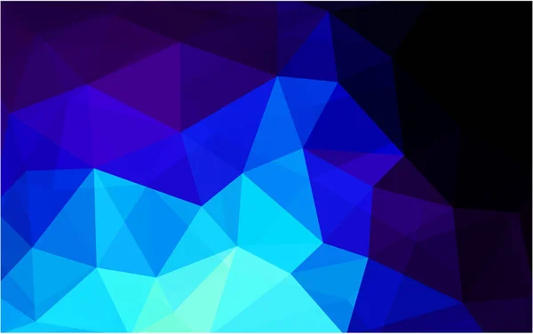 Dark BLUE Vektor abstrakter Mosaikhintergrund. — Stockvektor