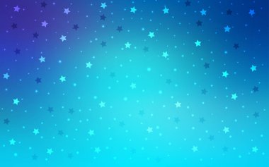 Açık Pembe, gökyüzü yıldızlı Mavi vektör şablonu.