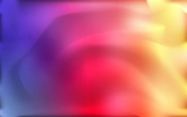 Pembe ışık, vektör desen kabarcık şekillerle sarı.