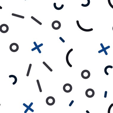 Hafif mavi vektör satırları unsurları ile sorunsuz doku.