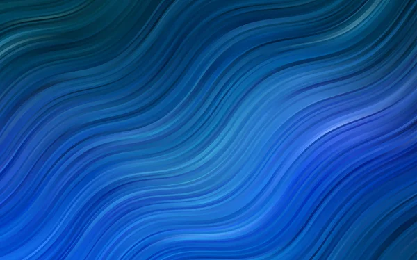 Hellblaue Vektorschablone mit Linien, Ovalen. — Stockvektor