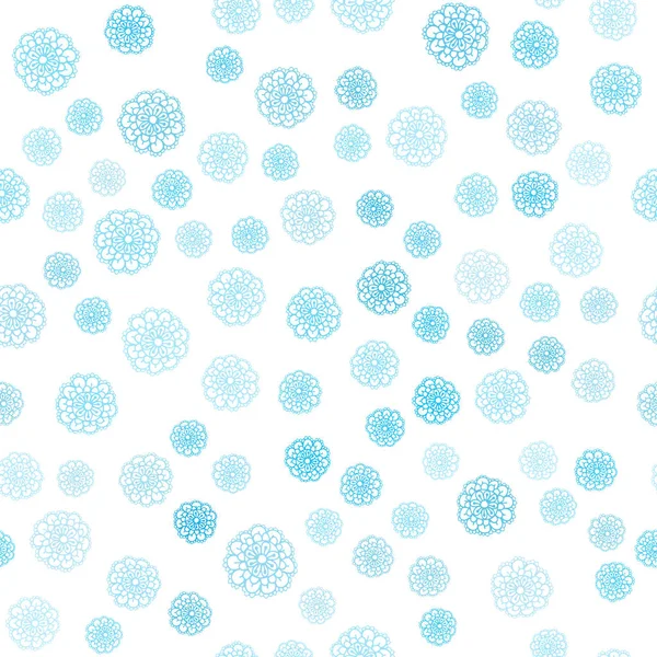 Light BLUE vector seamless doodle blurred texture. — Stock Vector