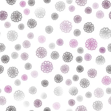 Koyu pembe vektör sorunsuz soyut doodle duvar kağıdı.