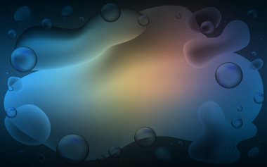 Koyu mavi, lav şekilli sarı vektör deseni.