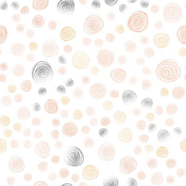 Işık turuncu vektör sorunsuz soyut doodle duvar kağıdı.