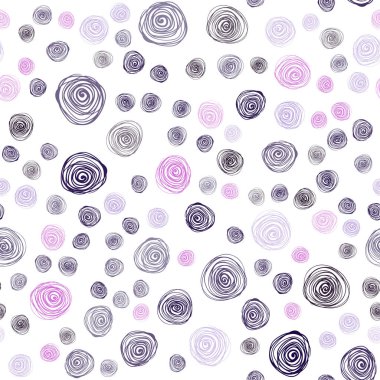 Pembe ışık, vektör sorunsuz doodle bulanık desen mavi.