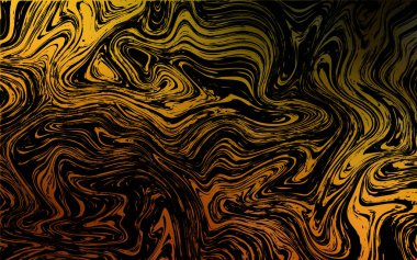 Eğri daireli koyu turuncu vektör deseni.