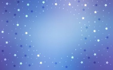 Pembe ışık, vektör desen Noel yıldız ile mavi.